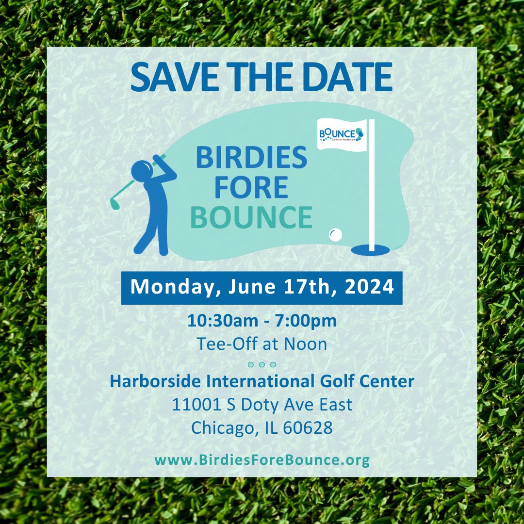 Save the date! Birdies Fore Bounce, our annual golf fundraiser, will be on June 17th! Check out BirdiesForeBounce.org for more details! ⛳

#golf #bouncechildrensfoundation #fundraiser #golfouting #chicago #chicagogolf