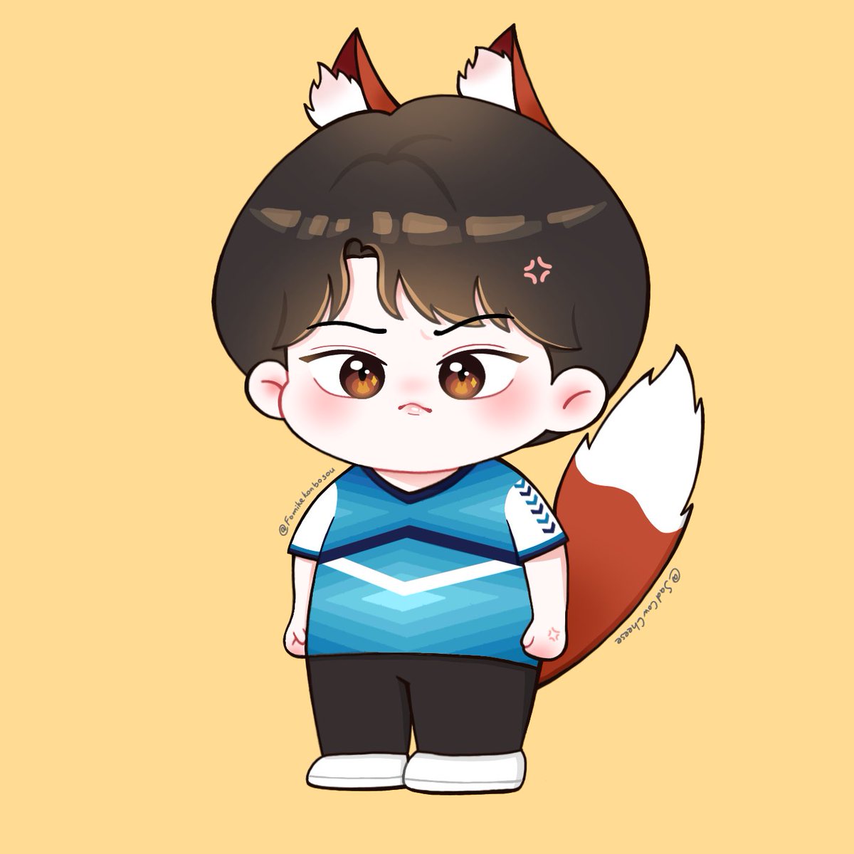 Fomikekonbosou's tweet photo. Hoàn thành bản vẽ đầu tiên, vẫn chưa ưng lắm nhưng cố gắng để được 10 pic đi in sticker nhe 💪🏻💪🏻💪🏻 

@Chimonac 

#ChimonWachirawit #Chimon #Chimonfanart #Chimonchibi #ชิม่อนไงจะใครหล่ะ #DangerousRomance https://t.co/Btt3bQRGBJ