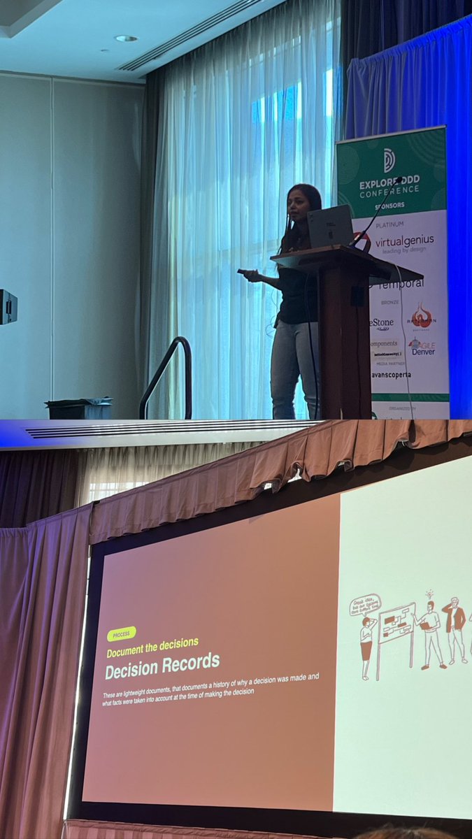 To make better decisions we need to document them, <a href="/Indu_alagarsamy/">indu@hachyderm.io 🪷</a> presenting very interesting tools and strategies to make better modernization decisions 💻✨ at <a href="/ExploreDDD/">Explore DDD Conference</a>