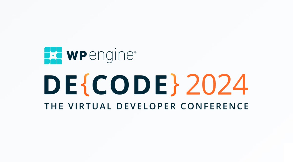 Woloweb's tweet photo. Inside DE{CODE} 2024, WP Engine’s Upcoming Developer Conference https://t.co/xHZt5RFFYY https://t.co/uZiP0fZesC