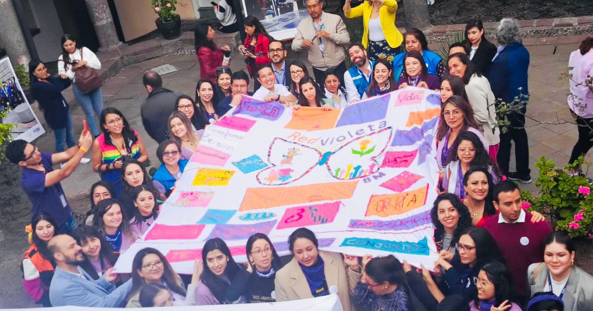 alexandrajrllo's tweet photo. #WarmiPichincha ratifica su compromiso con @RedVioletaEc centro norte con la finalidad de continuar trabajando en la prevención e intervención a casos de violencia basada en género. 💜💚

#WarmiPichincha #tejidovioletauio https://t.co/8L6Zg38e9s