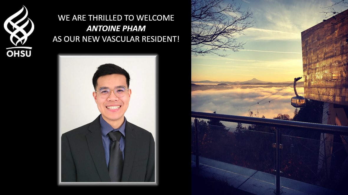 Welcome to our newest family member Antoine Pham! The future is bright! #Match2024 @FutureVascSurgn @OHSUsurgery @ShereneShalhub @robmclafferty @tk_liem @JungEnjae @RhusheetPMD @LeoDaabMD
