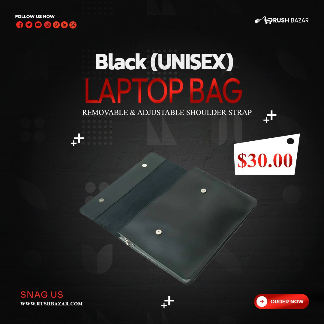 RushBazar's tweet photo. Laptop Bag Black (UNISEX)
Hand Bag
     Width: 16″ inches
     Height: 11.5″ inches
Depth: 3″ inches

Visit: https://t.co/52gXqbeLsi

#leathercraft #leatherwork #leathergoods #handbags #fashionable #fashioninspo #fashionstyle #onlineshopping https://t.co/W3iq4jFPDu