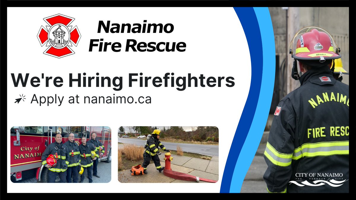 Hello aspiring Firefighters, our process is open.     

Good luck to all who apply.

<a href="/cityofnanaimo/">City of Nanaimo</a> <a href="/IAFF905/">Nanaimo Fire Fighters’ Association</a>
nanaimo.ca/your-governmen…
