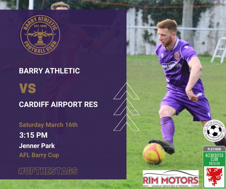 📢 Its another cup semi final for the men's first team! 

To ensure the weather doesn't get in the way we have been able to switch tomorrow's match to Jenner Park, at the later kick off time of 15:15.
