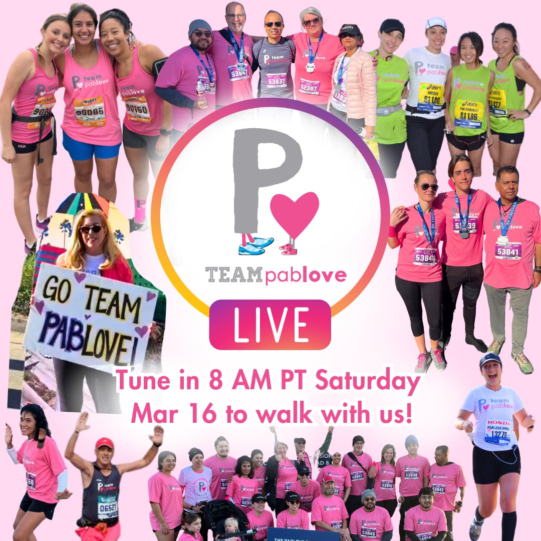 Can't make the @lamarathon, but curious to see all the action?! 👀 Tune in tomorrow at 8 AM PT to our IG Live from @dodgerstadium for the LABig5K! 🏅 Walk with TEAMpablove virtually, or send a message of support to one of our Shutterbugs, athletes, or volunteers! 👟