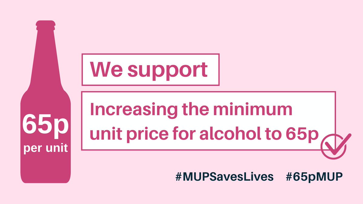 We are very proud to have joined more than 80 organisations from 🏴󠁧󠁢󠁳󠁣󠁴󠁿 and beyond that have signed a joint letter in support of ⬆️the minimum unit pricing for alcohol to 65p per unit.

#MUPSavesLives #65pMUP

👀Read the letter ➡️alcohol-focus-scotland.org.uk/media/941970/j…