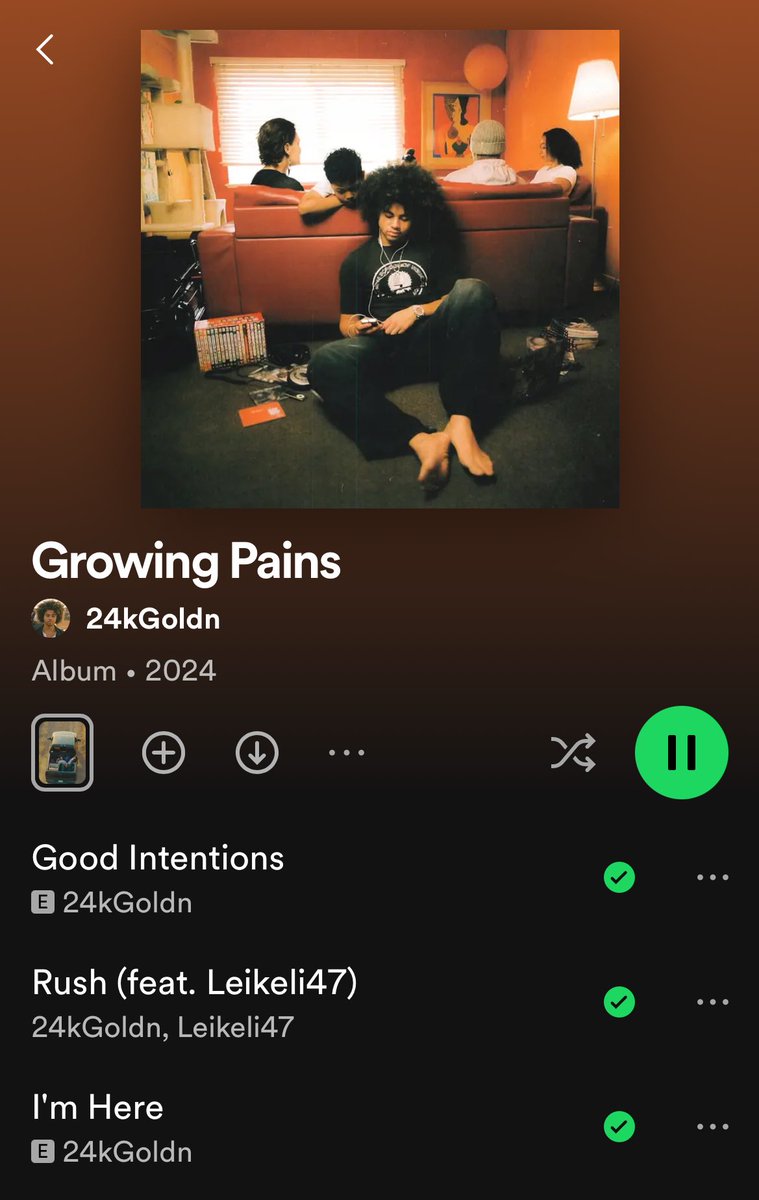 Listening to this new 24kGoldn EP on my roadtrip today