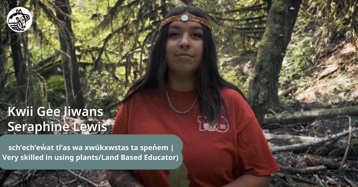 kwi hem̓í eḵ’ stélmexw á7aw̓t tl’a nímalh (The Future of Our Nation) shares inspiring stories of strength & commitment to passing down our history & culture. Huy chexw (thank you) Kwii Gee Iiwans (Seraphine) for sharing how you carry on traditions. bit.ly/3IgTYqp