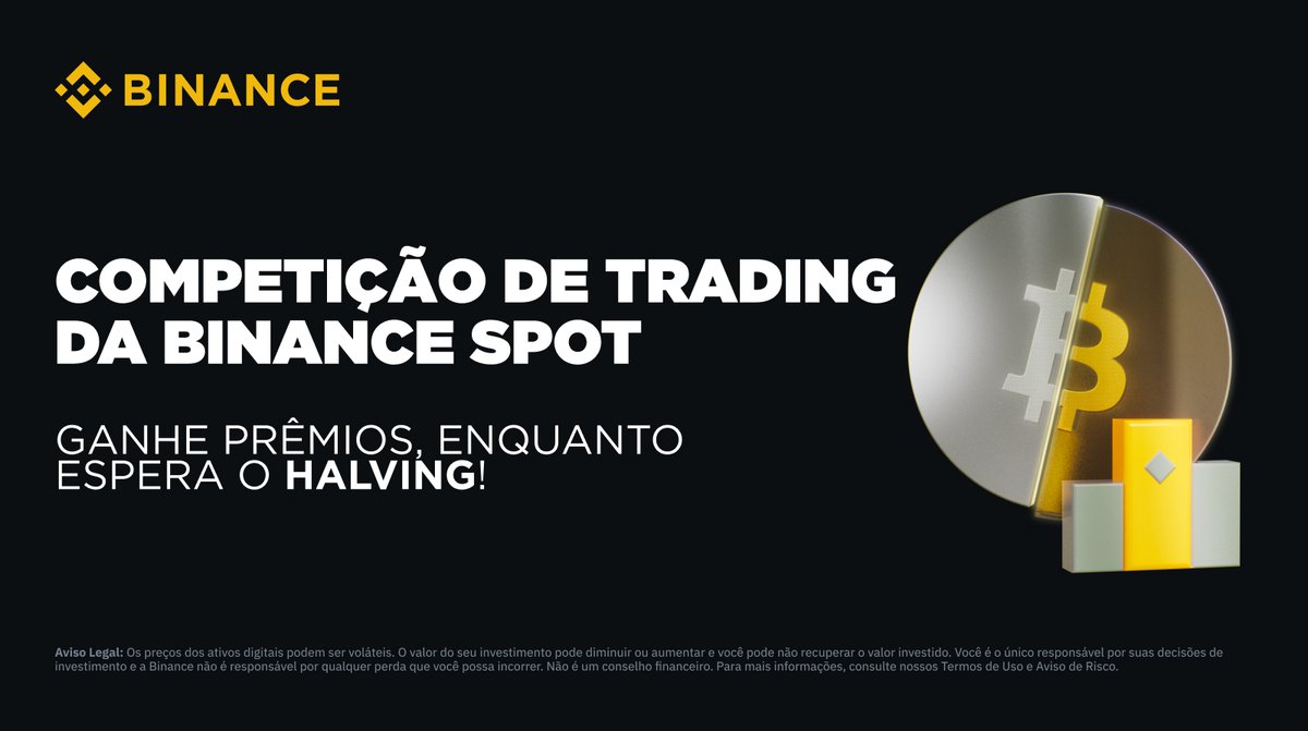 BinanceBrasil's tweet photo. 📣 Atenção, traders!
A Binance Spot está com uma competição de trading em homenagem ao #HalvingDoBitcoin, que vai premiar milhares de ganhadores

Participe agora ▶️ https://t.co/MSHt035vvU https://t.co/tdddvaN2uu