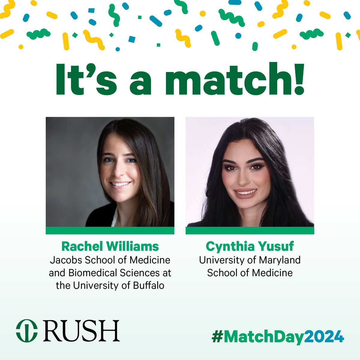 Rush Department of Surgery (@rushsurgery) on Twitter photo We're proud to welcome our newest plastic and reconstructive surgery residents, Rachel and Cynthia, to the <a href="/RushSurgery/">Rush Department of Surgery</a> family. #MatchDay #MatchDay2024 We're proud to welcome our newest plastic and reconstructive surgery residents, Rachel and Cynthia, to the <a href="/RushSurgery/">Rush Department of Surgery</a> family. #MatchDay #MatchDay2024