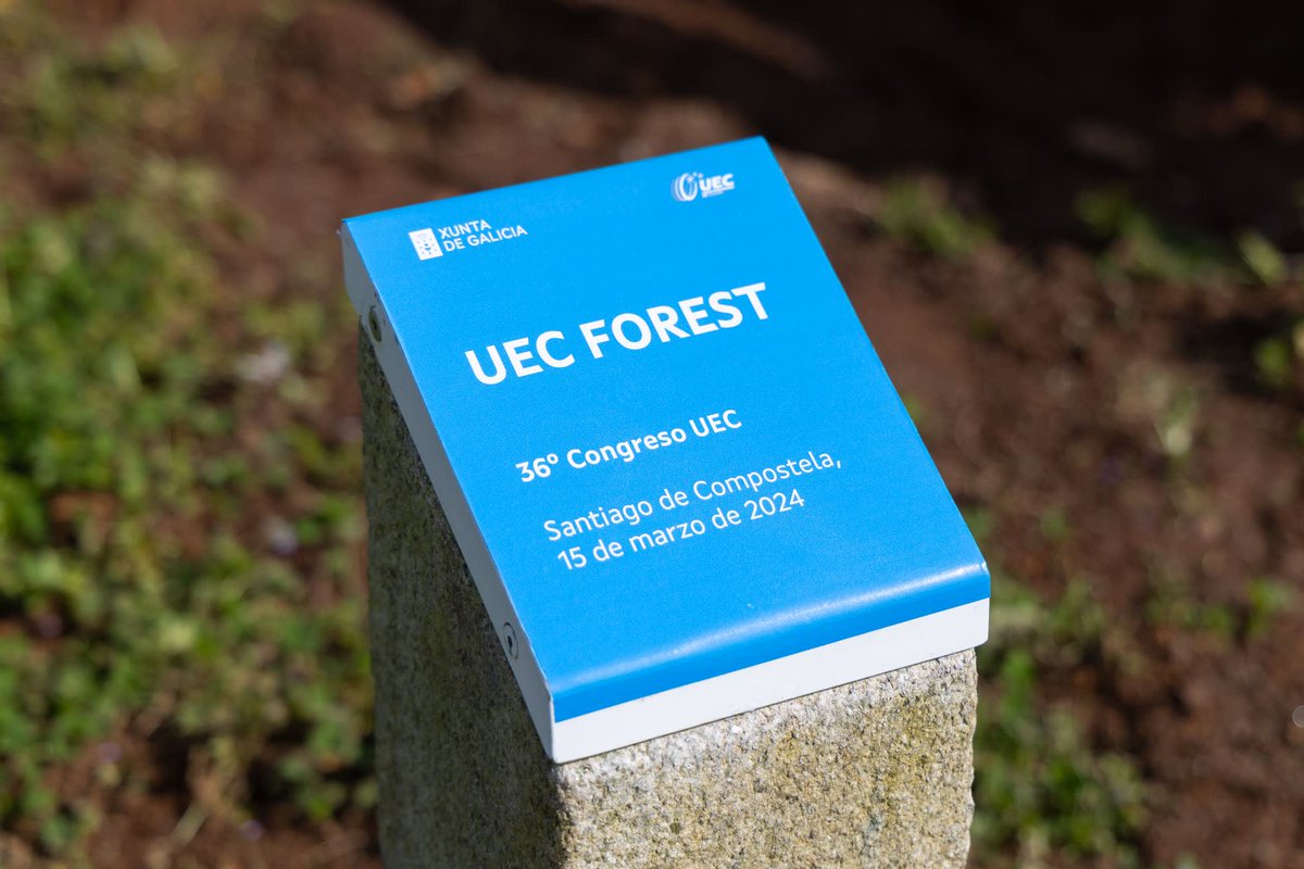 UEC_cycling's tweet photo. ๐ณ Our commitment to the environment continues with UEC Forest tree 42 in Santiago de Compostela (Esp) where the UEC Congress will take place on Sunday.
๐บ๏ธ #UECForest map and info > https://t.co/QmzaWHtqsA https://t.co/cDk2jGi1ZR