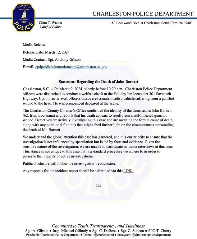 CollinRugg's tweet photo. NEW: Boeing whistleblower John Barnett allegedly told his friend that he knew what he was up against and that if he ever died, "it's not suicide."

The friend who has been identified as "Jennifer" says she talked to Barnett in February.

Jennifer believes someone "didn’t like what he had to say" and wanted to "shut him up."

The friend also said that Barnett had once told her that he wasn't scared, but said if he ever died, "it's not suicide."

"He wasn’t concerned about [his own] safety because I asked him. I said, ‘Aren’t you scared?’ And he said, ‘No, I ain’t scared, but if anything happens to me, it’s not suicide,'" Jennifer said.

Bizarre.