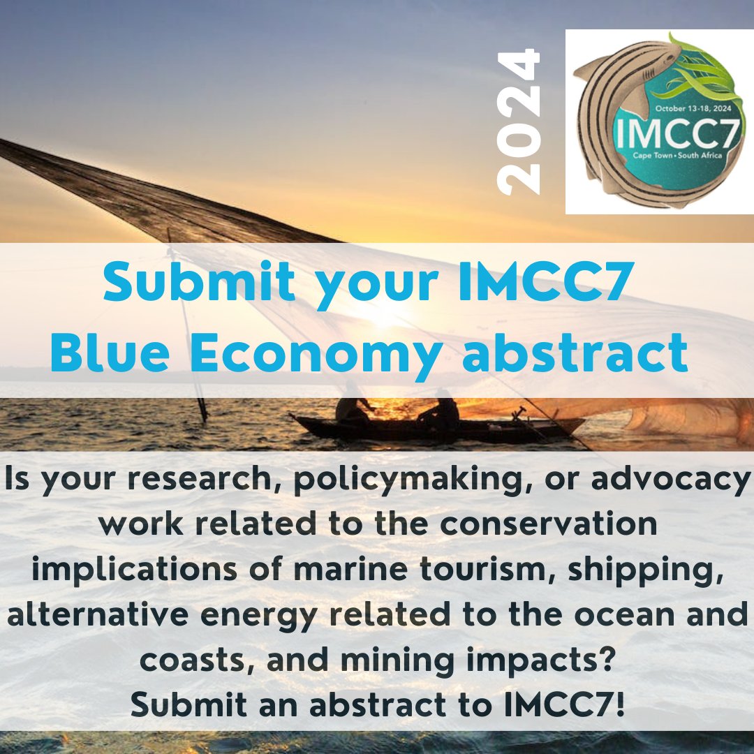 The 7th International Marine Conservation Congress is now accepting abstracts! Submit by April 11, 2024 to be considered. For a complete list of themes and the submission portal, please see the link! xcdsystem.com/imcc/abstract/…