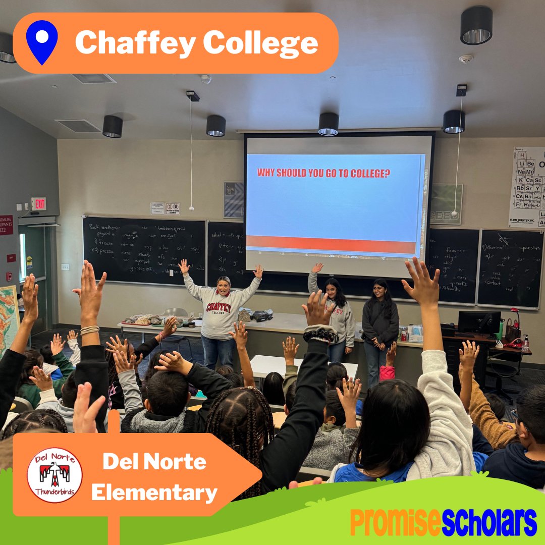 Thank you @‌ChaffeyOutreach for hosting another wonderful campus tour for our @‌DelNorte_OMSD 5th graders!!!! 
#EarlyAndAll #CollegeAccess #CollegeForAll