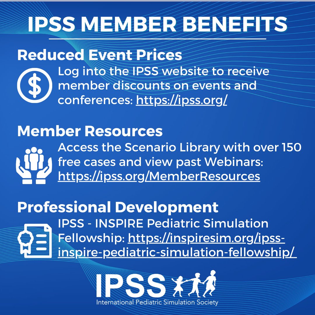 IPSS offers a variety of benefits to our members! To name a few, we offer reduced event prices, member resources and many professional development opportunities. To learn more about each, please visit the links included or visit our website: ipss.org