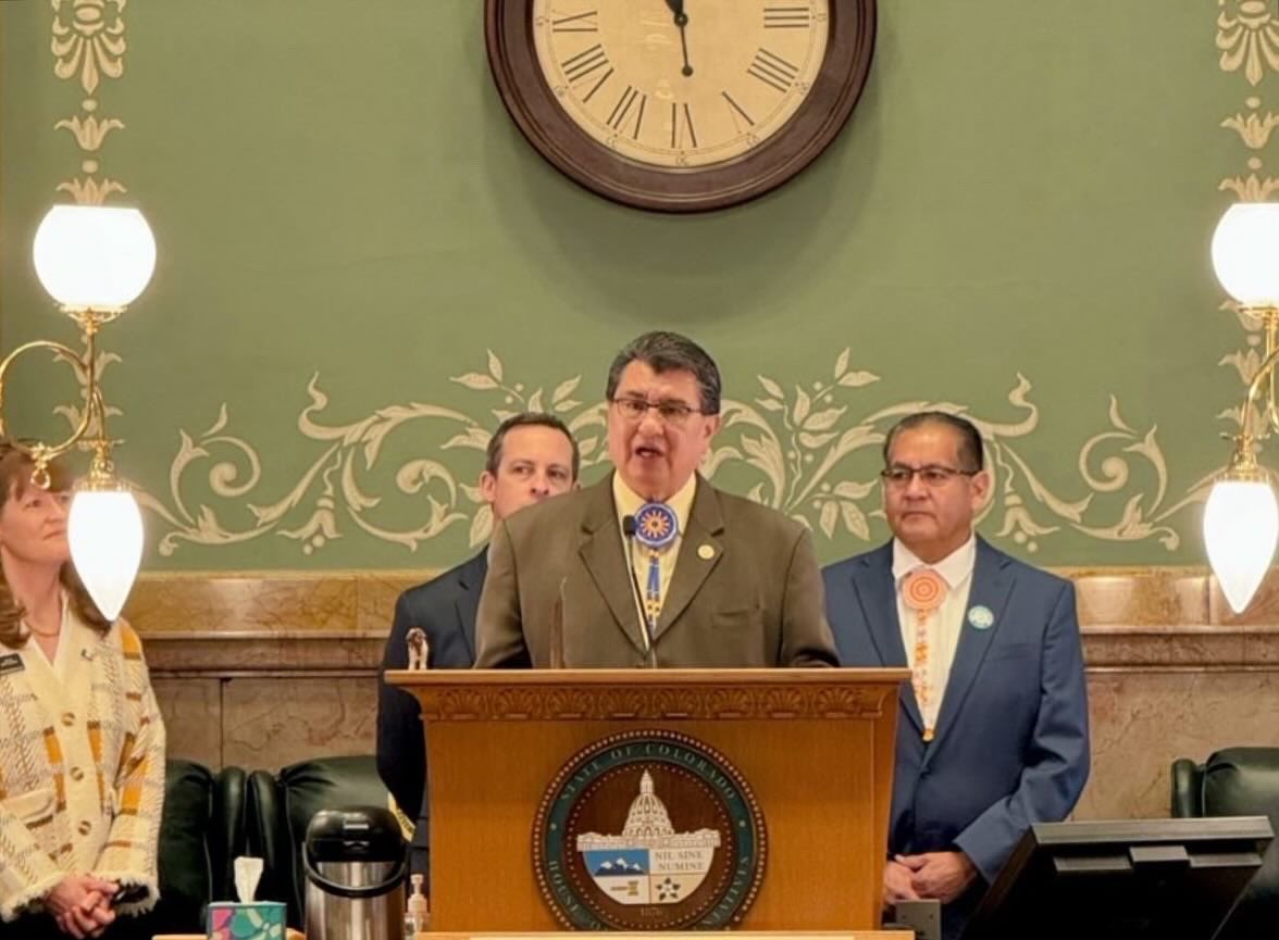 Today was Ute day at the Capitol, an annual event that celebrates and honors the Southern Ute Indian Tribe and Ute Mountain Ute Tribe. The contributions both Tribes have made to Colorado are significant and it is important to continue to uplift indigenous voices.