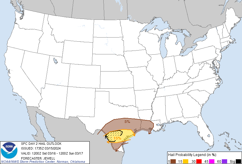 LimWeather's tweet photo. D2
#Slightrisk in S #Texas state esp #SanAntonio,#SugarLand,#VictoriaTX,#NewBraunfels,#Rosenberg,#Schertz,#EaglePass,#Seguin,#Uvalde,#Beeville,#CorpusChristi cities due to a 15% #Wind, a 15 SIG #Hail and a 2%#Tornado risk
#wxtwitter #SPC #Severewx #TXwx #STXwx #CTXwx #HOUwx https://t.co/2ms3NBm14b