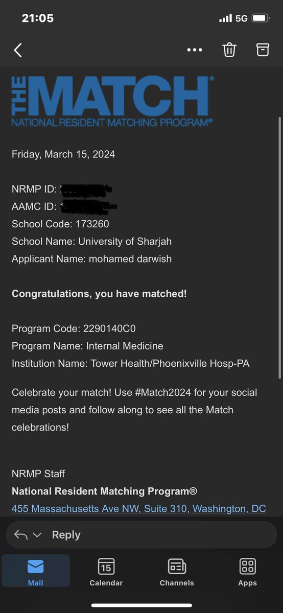 Today marks a new milestone in my medical career. I’m excited to share that i matched in Phoenixville Hospital, Pennsylvania. I’m beyond thankful for all the support I have recieved from my family, mentors and colleagues. Here’s to a new beginning 💫🙏🏽 #Match2024 #IM