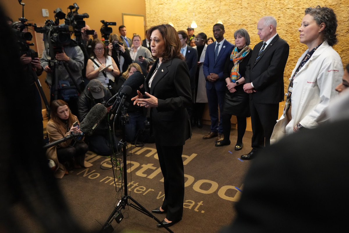 The first vice president in United States history to visit a reproductive health clinic.