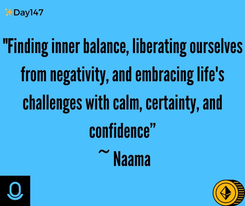 ✨Day147
#InnerBalance #Positivity #LifeChallenges #EmbraceLife #SelfEmpowerment #PositiveMindset