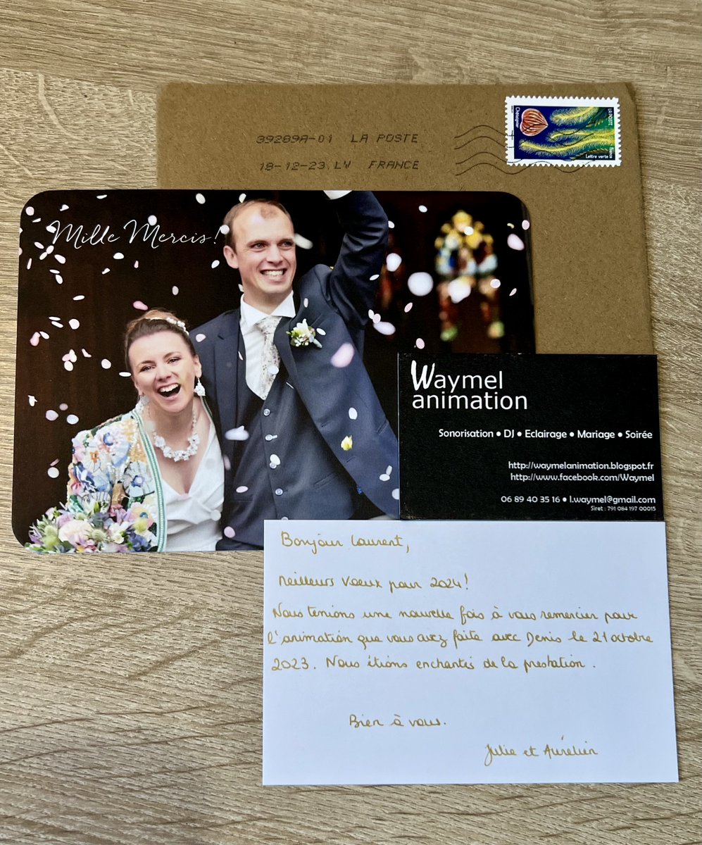 WaymelAnimation's tweet photo. Séquence "Mille M E R C I S" pour votre confiance :
Domaine & Traiteur = Salon de la Prairie à #Steenwerck
#Son & #Lumière = @WaymelAnimation #WaymelAnimation
#Animateur #DJ = #LoLoWaymel
#Mariage #Wedding #LaFlandre #LesFlandres #SalonDeLaPrairie #Soirée #Fiesta https://t.co/eZG7xQ9hF2