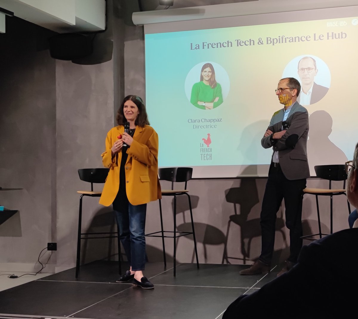 Hier à @RaiseLab_Paris, partenaire #JeChoisisLaFrenchTech pour la restitution de l'étude “Les start-up à la conquête des plans stratégiques du SBF 120” par #PaulJeannest et #AnneSophieGervais 👏 Automatisation, efficacité énergétique, cybersécurité... Choisissez @LaFrenchTech !