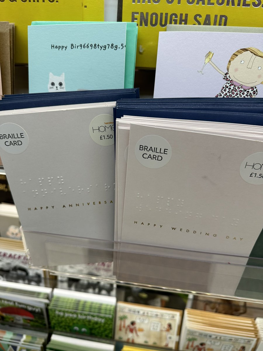 Braille greetings cards? Brilliant!