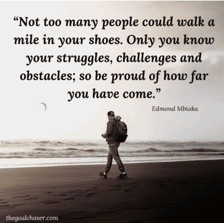 At times, we are quick to see the challenges ahead of us and forget the challenges we have previously overcame. It's important to acknowledge and appreciate our achievements and progress. #growthmindset #gratitude 💜