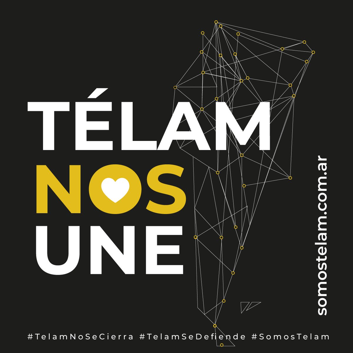 Defender Télam es defender la pluralidad de voces. Todo el apoyo a las y los trabajadores que luchan contra el cierre de la agencia. 
#TelamNoSeCierra
#TelamSeDefiende 
#SomosTelam