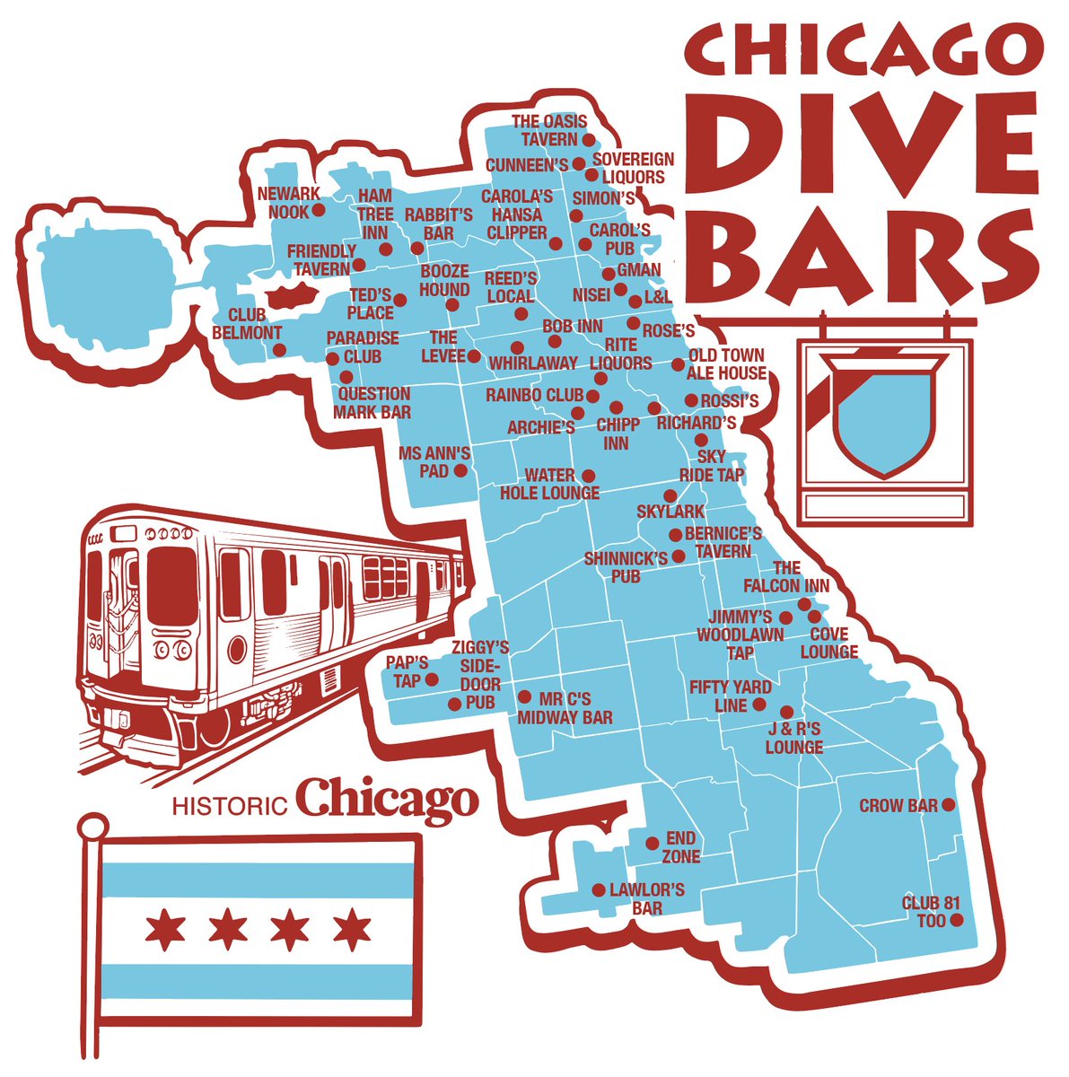 HarebrainedInc's tweet image. I'm about 95% done with Chicago Dive Bars. I'll share the final version once everyone puts down their pitchforks.

Also, next week I'm planning on offering pre-orders for Chicago Dive Bars, Delicious Chicago Dogs, and Chicago Italian Beefs tees for only $15 a shirt.