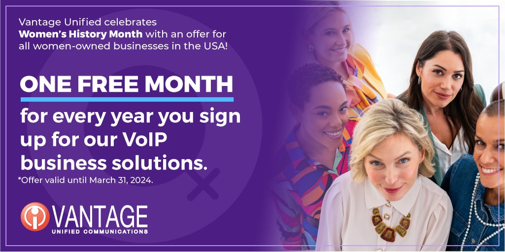 Women Business Owners, grab our offer for the month.  Demo in March, Signup in April
#WomensHistoryMonth #WomensHistoryMonth2024   #herstory #whm #womenatwork #womenbusiness #womeninbusiness #womanownedbusiness #womanleaders #womenfounders #womenentrepreneurship
#vantageunified