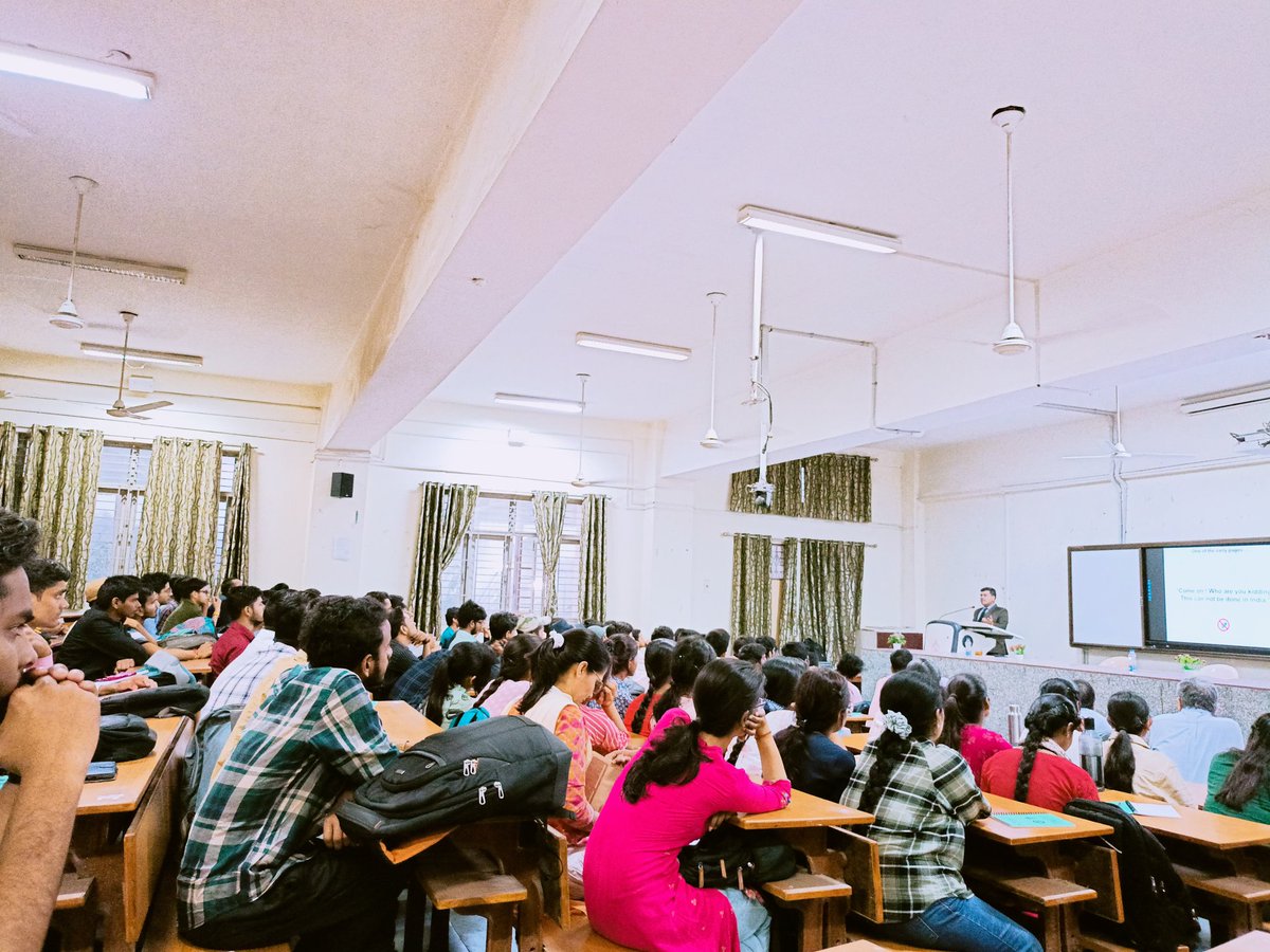 studentsIScBHU's tweet photo. Thrilled to share the success of our recent motivational talk with Prof. Arun K Shukla, @IITKanpur, organized by Student Well-being Initiative of ISc. With over 170 students actively engaged, it was an inspiring event fostering meaningful interactions and academic inspiration! https://t.co/PW7alnr0Ry