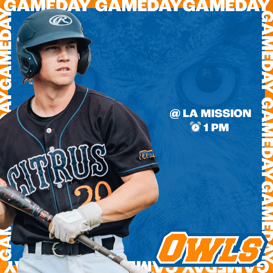 😤 Citrus Baseball looks to sweep the @wscsports series with LA Mission this afternoon on the road! 🦉 #citrUS