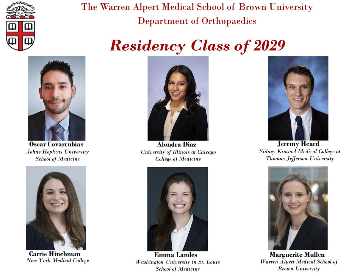Congratulations to our incoming orthopaedic residents!  Welcome to your <a href="/BrownMedicine/">The Warren Alpert Medical School</a> family!