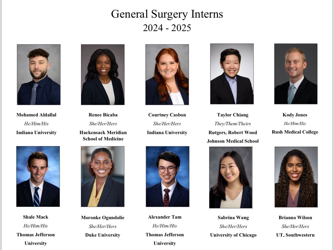 We have some new family members ya’ll! 

HUGE CONGRATULATIONS to our incoming class of General Surgery interns! Thrilled to have #Matched such a stellar crew! 🤩🎉 

<a href="/uchicagosurgres/">UChicago Surgery Residents</a> #Match2024