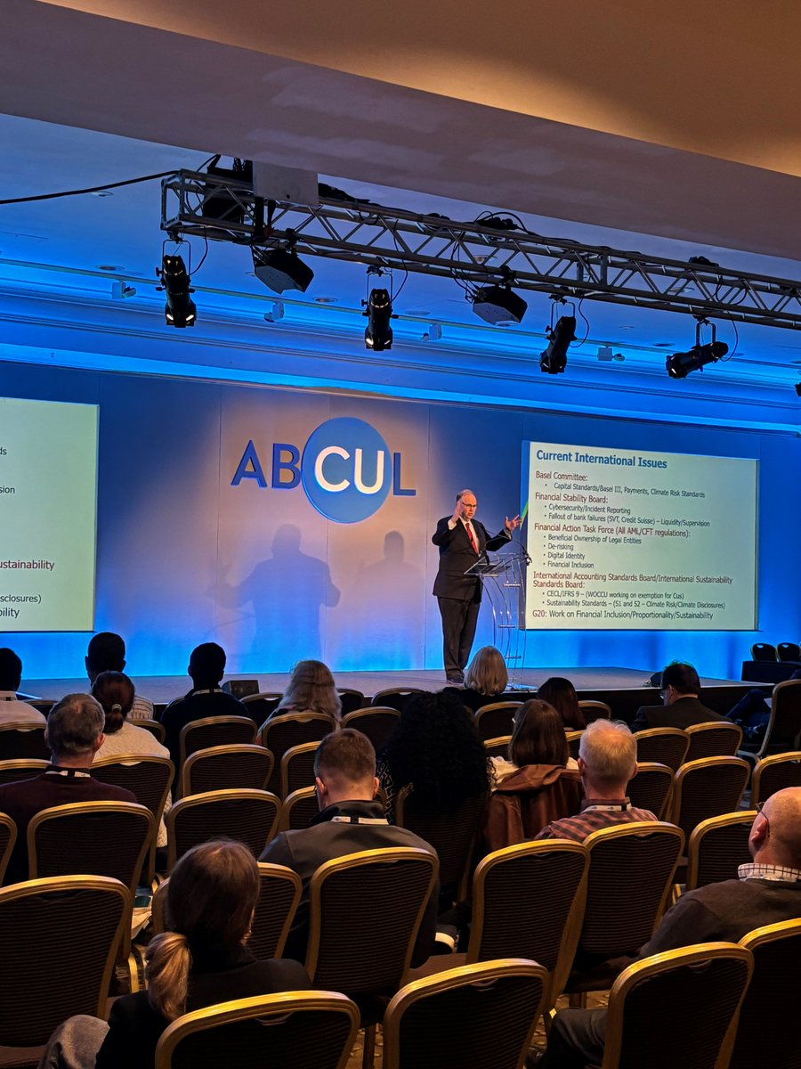 Thanks to our final plenary session of the weekend featuring Andrew Price representing the @WOCCU. Andrew provided insight for what’s on the horizon for credit unions from an international perspective. #ABCUL2024