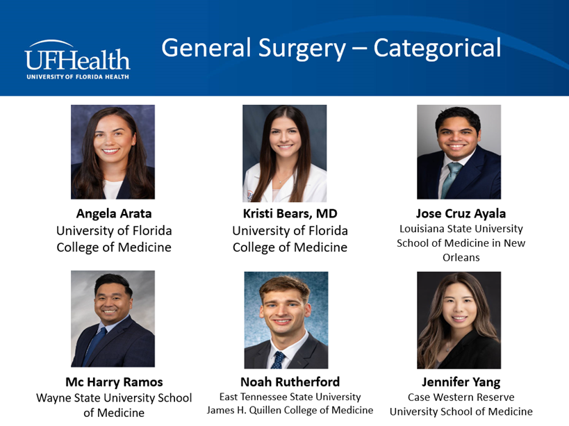 UFSurgery's tweet photo. Please join us in welcoming our new members to the @UFMedicine Department of Surgery! We can't wait to work alongside you. 🙌🐊#Match2024 #UFMatch https://t.co/bd1Tg3pWcZ