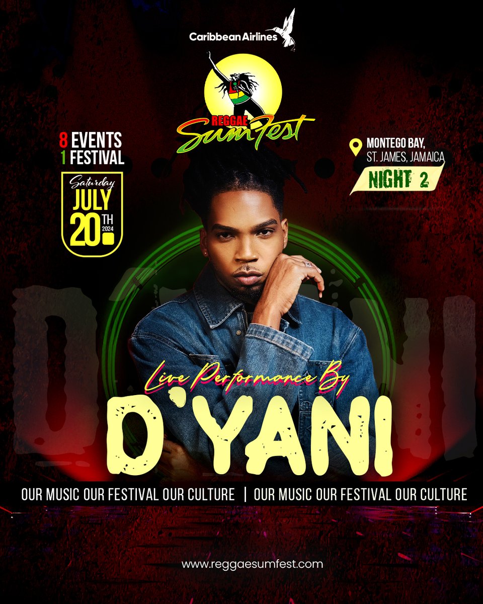 Ladiess! @trulydyani goin have you under Lock N Key 🔐 for #ReggaeSumfest2024 🙌🏾 Live a likkle and find yourself at Catherine Hall on July 20th📍for the BIGGEST show on earth 🌎 #ReggaeSumfest2024 #OurMusic #OurFestival #OurCulture #TheSumfestExperience