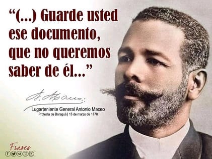 Recordamos el Aniversario 146 de la protesta de Baraguá. #CubaViveEnSuHistoria 
#MaceoVive 
<a href="/CubacooperaJa/">Cubacoopera Jamaica</a> 
<a href="/unidad_central/">Unidad Central de Cooperación Médica</a> <a href="/MINSAPCuba/">Ministerio de Salud Pública de Cuba</a> 
<a href="/gonzalesapino/">Gonzales Pino Iliana</a> <a href="/DrRobertoMOjeda/">Dr. Roberto Morales Ojeda</a>