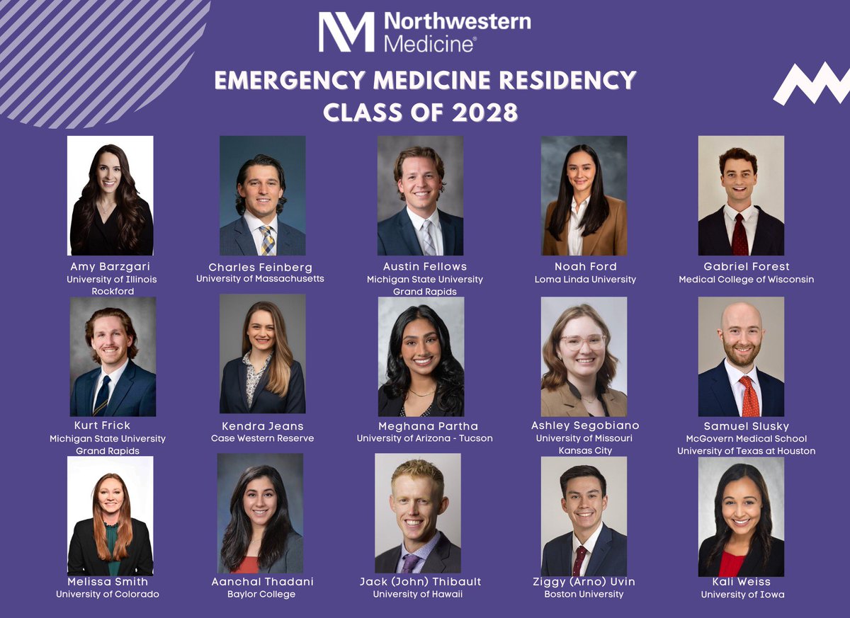 We are so proud to introduce the NUEM Class of 2028! Welcome to the family 💜#whynuem
