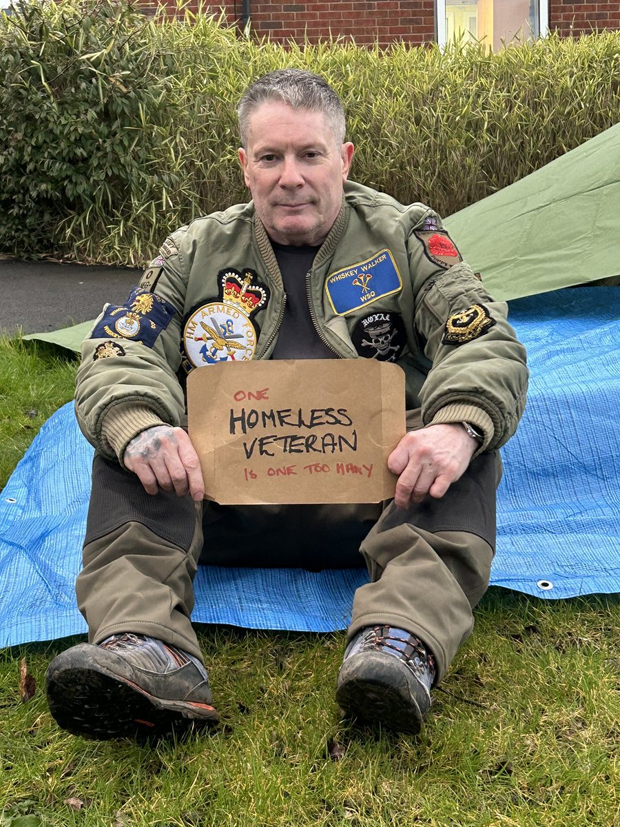 Some gave all, All gave some, No veteran should be homeless, Honour the fallen, Support the living. Raising awareness, Great Tommy Sleep Out @MidsOpCOURAGE @RBLcommunityhub @HelpASquaddie