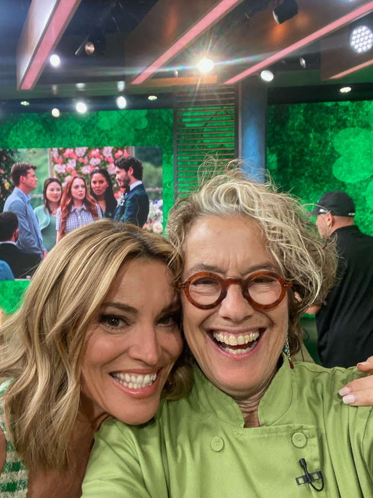 Alway fun cooking with my friend <a href="/mariolopezviva/">Mario Lopez</a> for <a href="/accesshollywood/">Access Hollywood</a> 🍀🍀🍀 I'm making some fun/easy #StPatricksDay recipes today on #AccessDaily 🍀