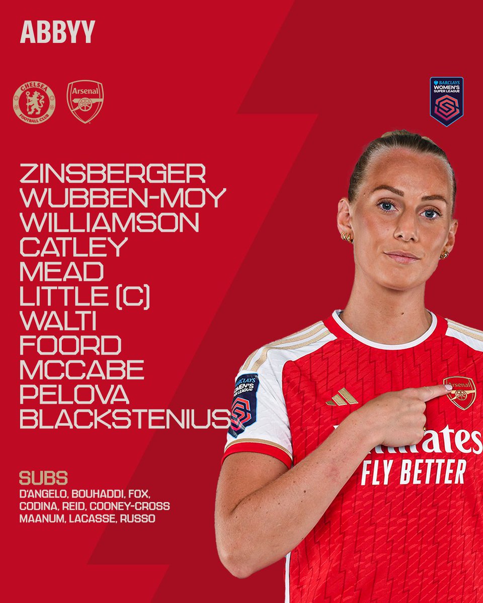 ArsenalWFC's tweet photo. 🔴 𝗧𝗘𝗔𝗠𝙉𝙀𝙒𝙎 ⚪️

🏴󠁧󠁢󠁳󠁣󠁴󠁿 Little wears the armband
🇳🇱 Pelova in midfield 
🇸🇪 Blackstenius leads the line

COME ON YOU GUNNERS ❤️ https://t.co/EHAfMwCHkQ