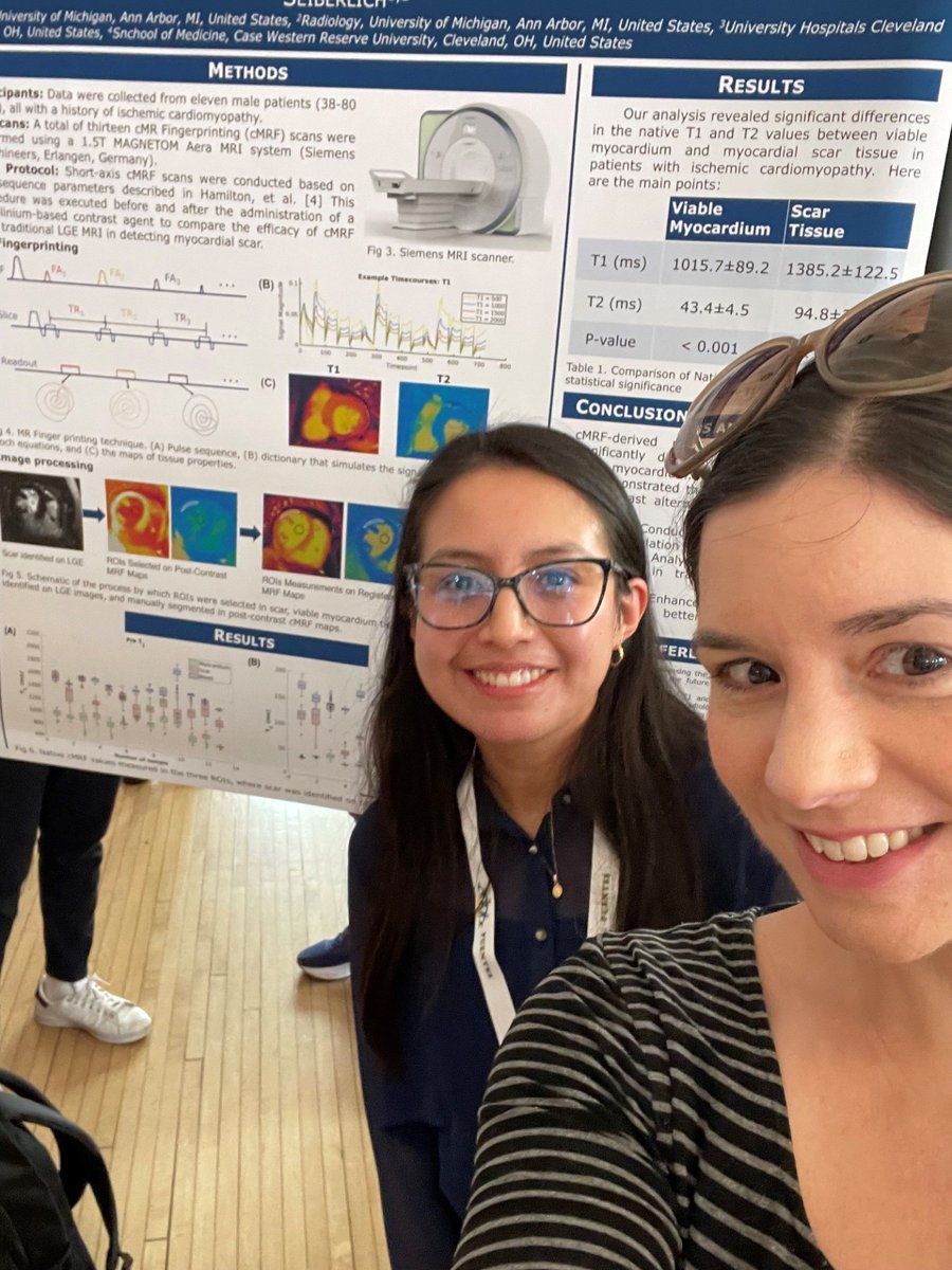 Of course MIITT had a Latinx 🇵🇪ambassador at the University of Michigan Latinx Research Week 2024. Congratulations to Anna Saavedra for sharing the amazing research she does in our institute on cardiac MR Fingerprinting!👏👏👏