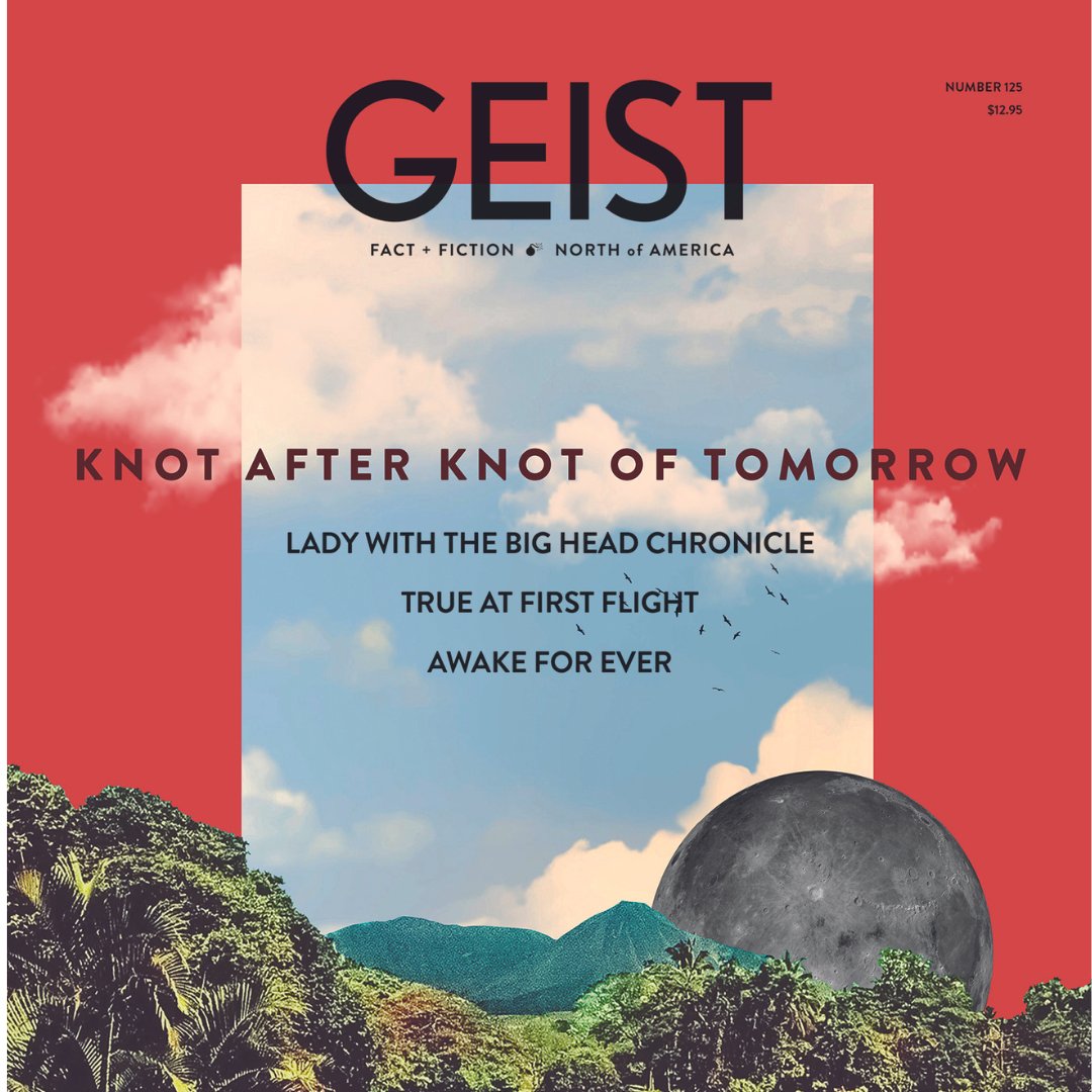 Geist 125 is out now! New work from Eimear Laffan (@cadmiumskies), J.R. Patterson, @robmclennanblog, & Jade Wallace (@nycterosea). Plus fiction by Angélique Lalonde, poetry by Jane Shi (@pipagaopoetry), essay by Minelle Mahtani (@mminelle), and much more! geist.com/subscribe-onli…