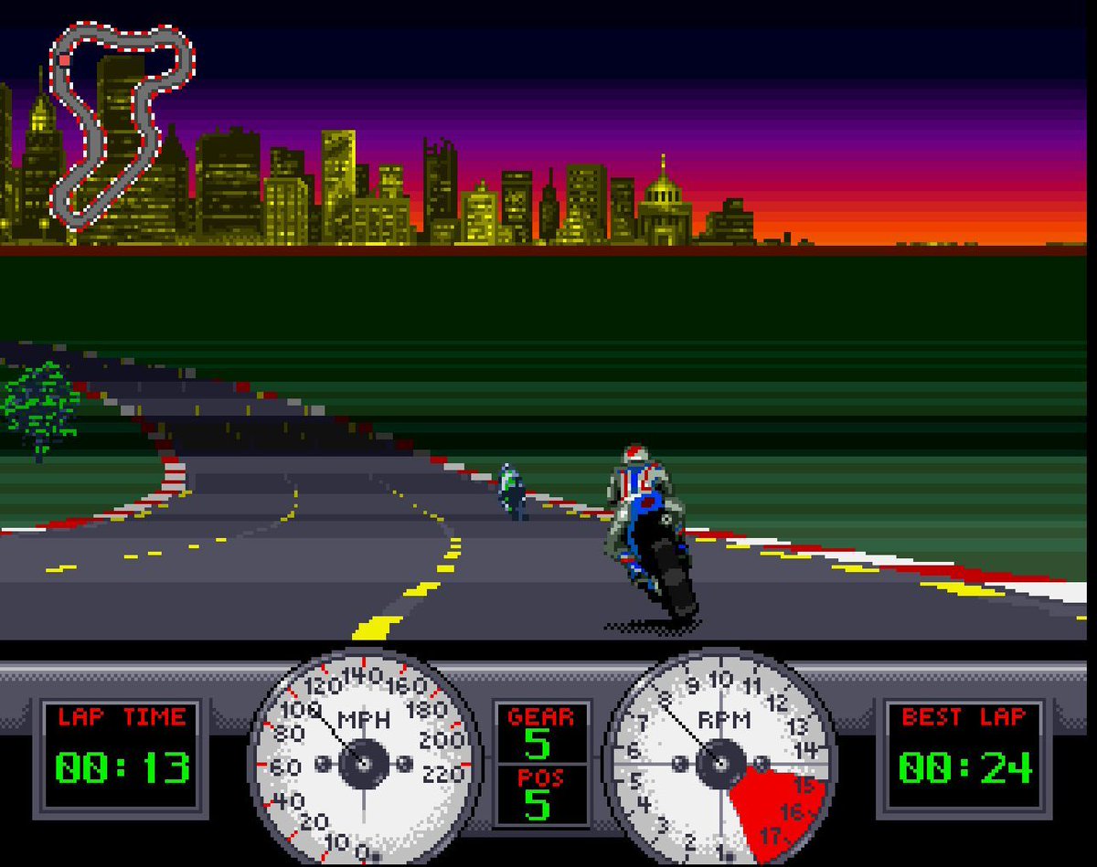 Prime Mover, uno dei motociclistici per chi bazzicava Amiga #primemover #moto #amiga #retrogaming #videogiochi #primoplayer