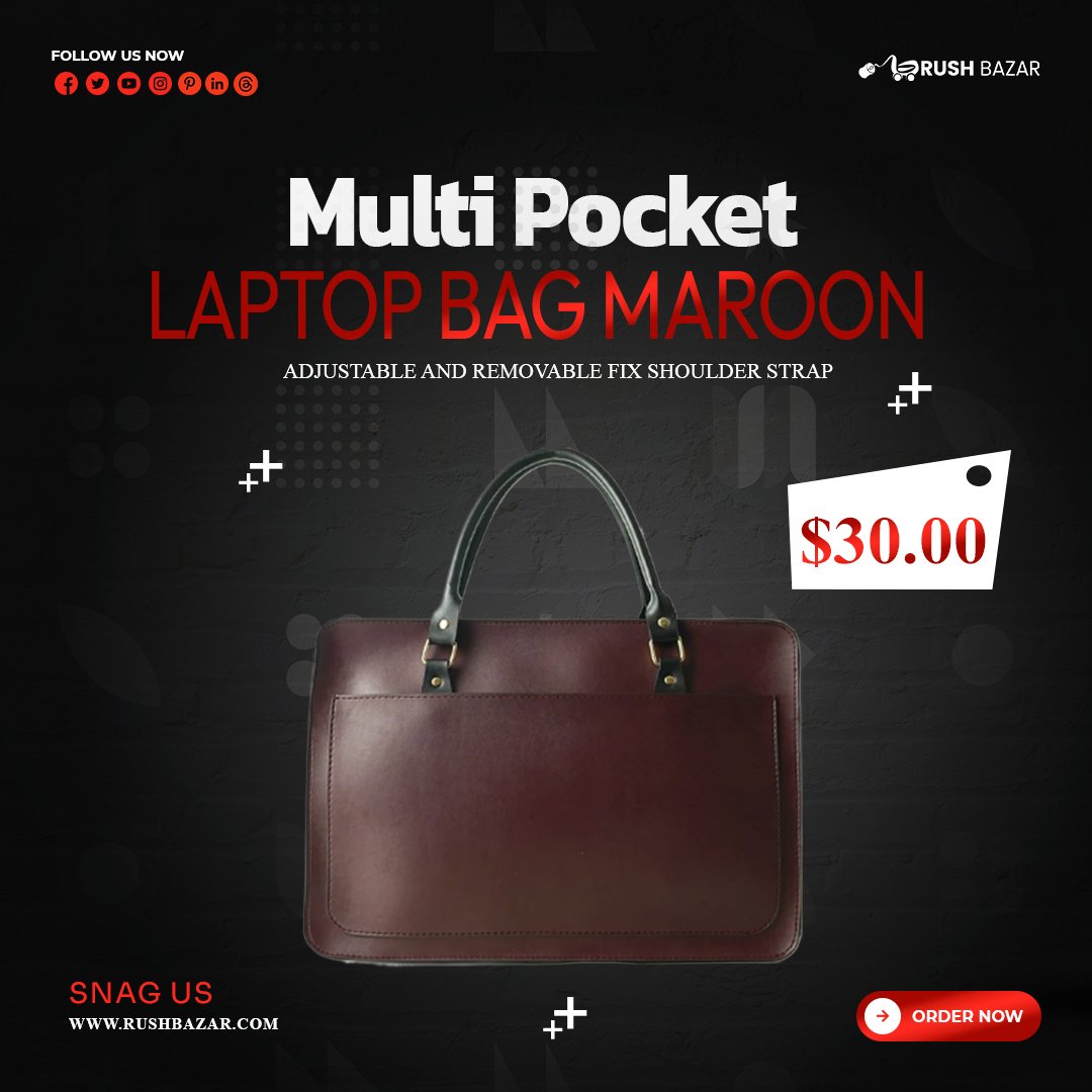 RushBazar's tweet photo. Multi Pockets Laptop Bag (Brown) Hand Bag      Width: 16″ inches      Height: 11.5″ inches Depth: 3″ inches  Visit: https://t.co/5FZMXve3na… #leathercraft #leatherwork #leathergoods #handbags #fashionable #fashioninspo #fashionstyle #onlineshopping #laptop https://t.co/ZxQoDjLZRn