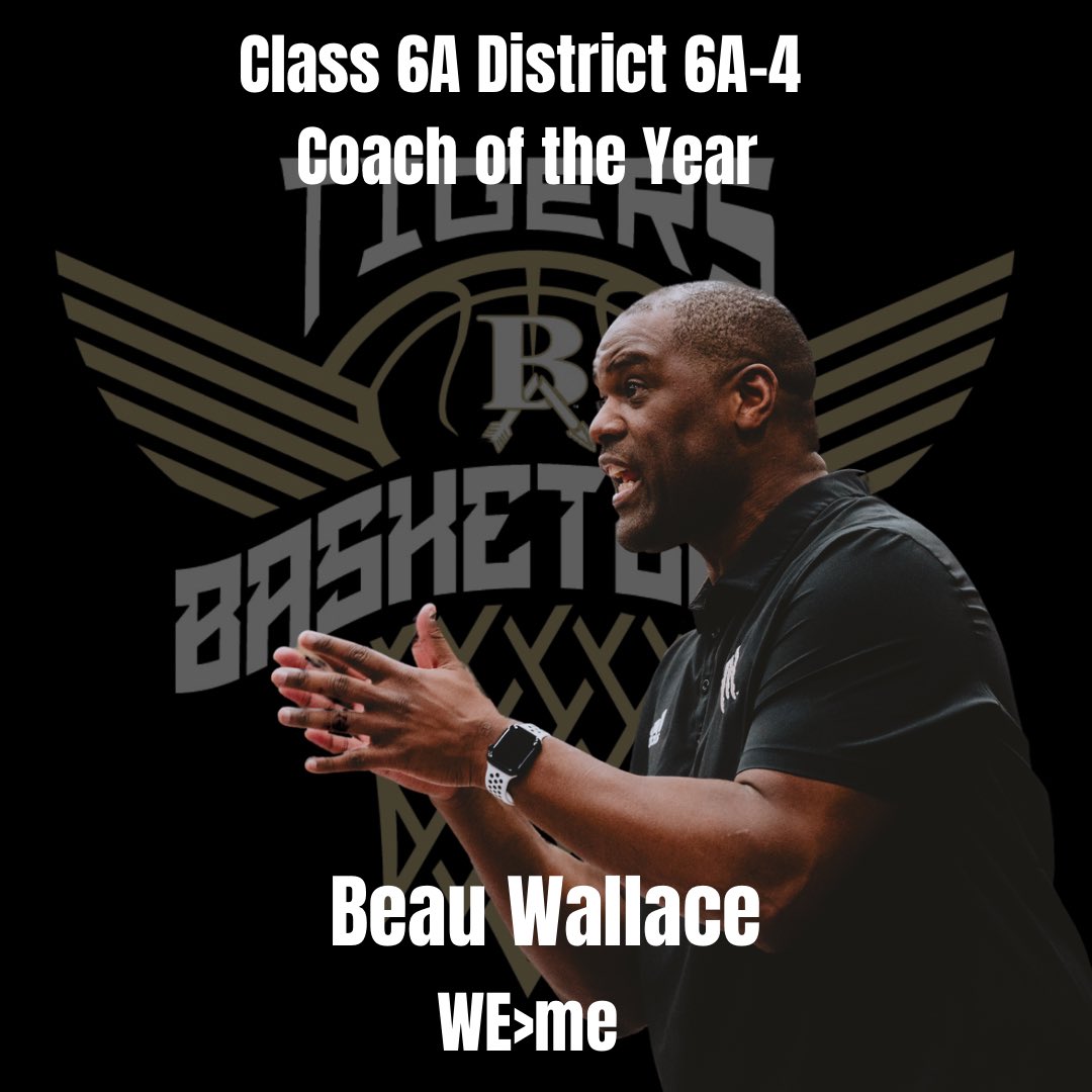 ‼️POST SEASON AWARDS ANNOUNCEMENT‼️ Congrats to @btwbtw20 on being named District Coach of the Year! Lets gooooo! WE>me 🐯🏀🖤💛 @BATigersBBall