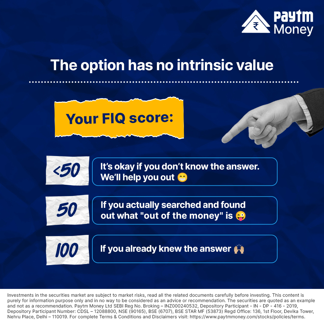 PaytmMoney's tweet photo. Financial ignorance is "out of the money!"
Learn everything regarding options trading with us and stay tuned to know more about the world of #Finance.
#FIQ #FinancialIQ #OutOfTheMoney #PaytmMoney #OptionsTrading https://t.co/dlrzWa5HTV